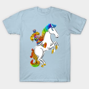 Brite Fight with Little Horse Rainbow T-Shirt